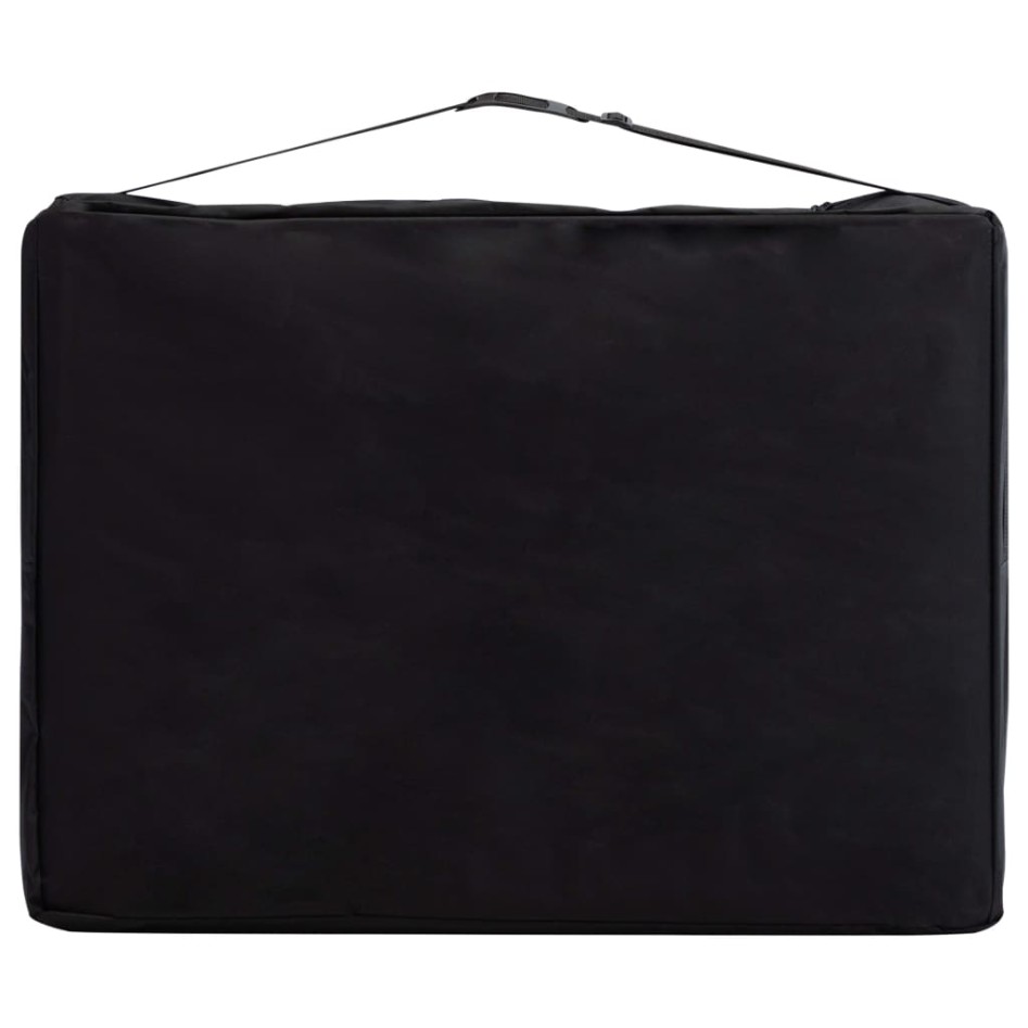 Camilla de masaje plegable 2 zonas madera morado