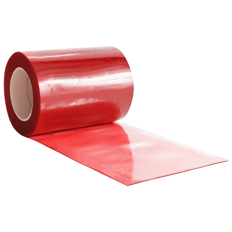 Tira de cortina para puertas PVC rojo 300x2,6 mm 25