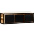 Banco de almacenamiento 3 cajones madera de mango 120x30x40