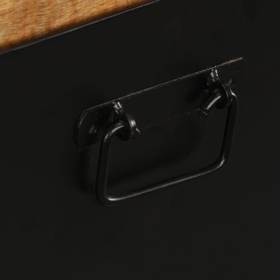 Banco de almacenamiento 3 cajones madera de mango 120x30x40