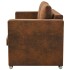 vidaXl Sofa de 2 plazas 137x73x82 cm piel de ante