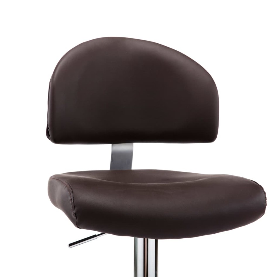 Taburetes de cocina 2 unidades cuero sintético