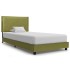 Estructura de cama de tela verde 90x200
