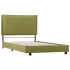 Estructura de cama de tela verde 90x200