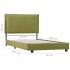 Estructura de cama de tela verde 90x200