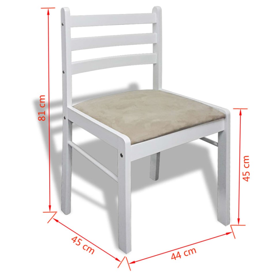 Sillas de comedor 6 unidades madera maciza y terciopelo