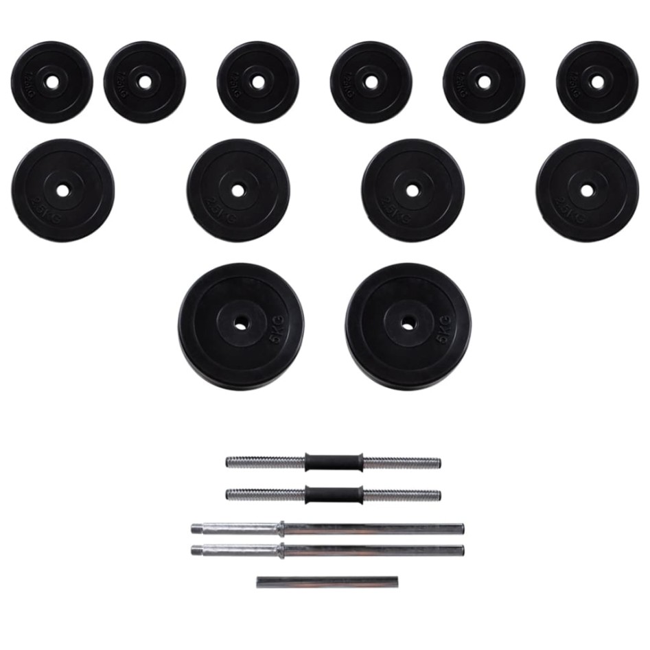 Banco de entrenamiento musculación barras y mancuernas 30,5