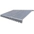 Toldo plegable motorizado 400 cm azul y