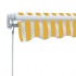 Toldo plegable de operación manual 300 cm amarillo y