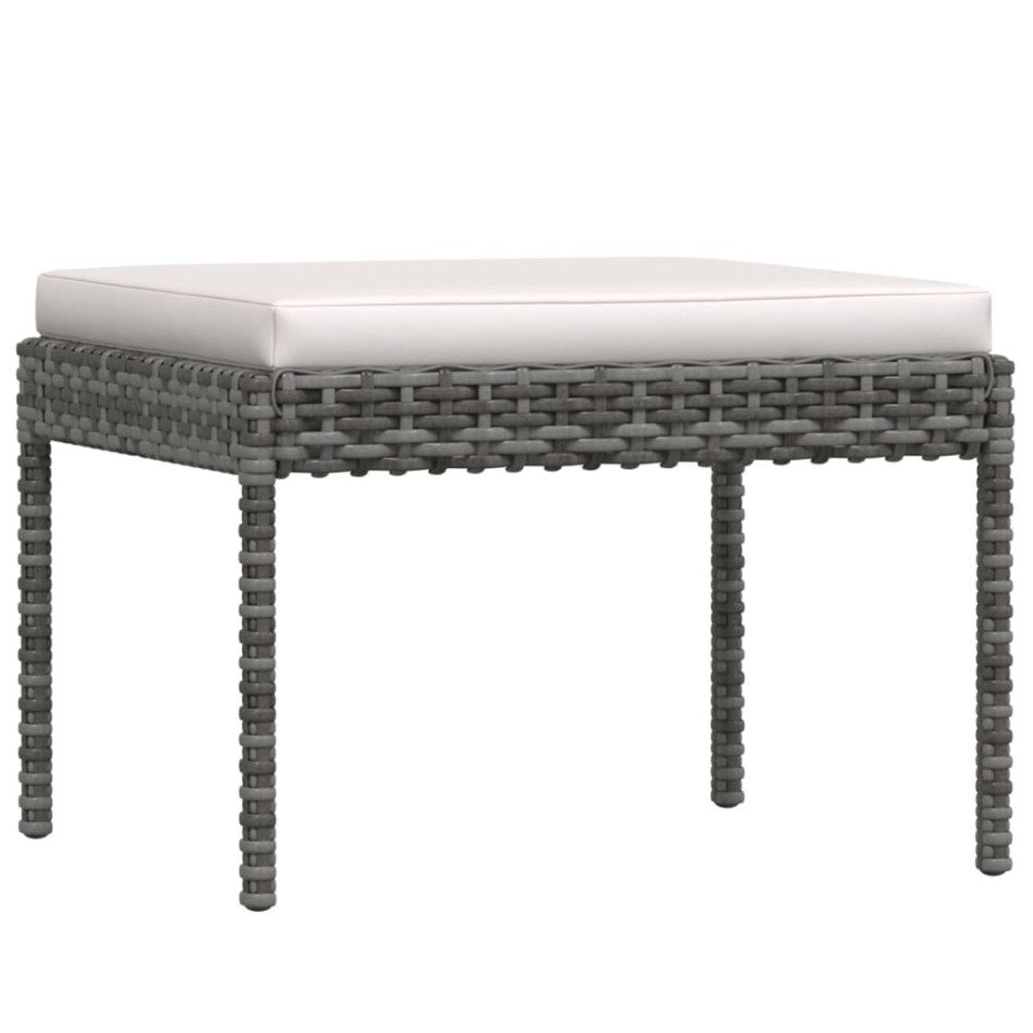 Set de muebles de jardín 6 pzas y cojines ratán sintético