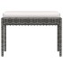 Set de muebles de jardín 6 pzas y cojines ratán sintético