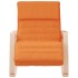 Silla mecedora de tela amarillo