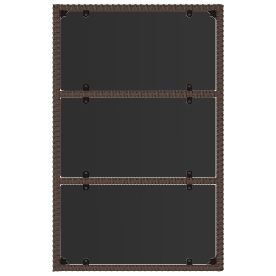 Set muebles de jardín 4 piezas y cojines ratán sintético