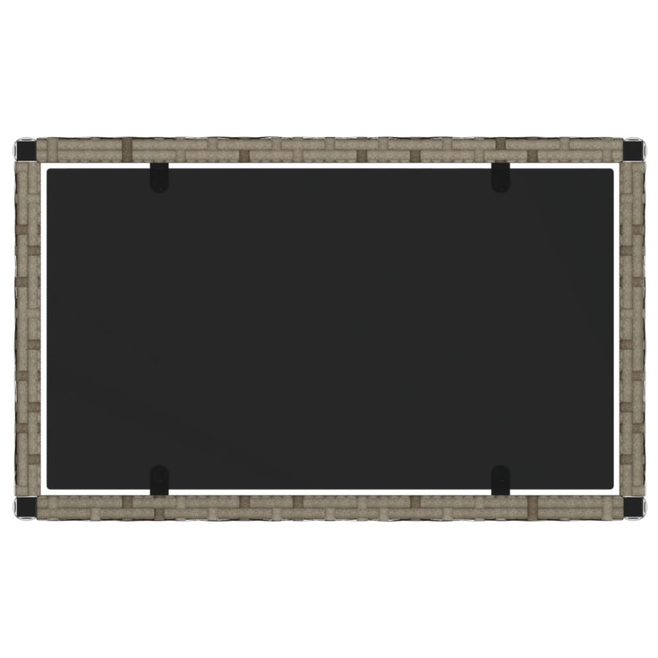 Set de muebles de jardín 4 pzas y cojines ratán sintético