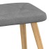 Silla mecedora con reposapiés tela gris