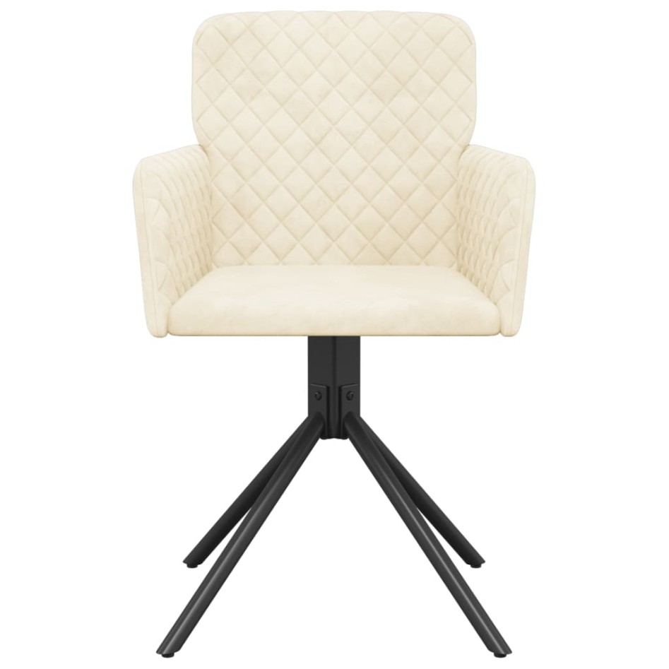 Sillas de comedor giratorias 2 uds terciopelo