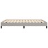Estructura de cama de tela gris claro 140x200
