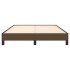 Estructura de cama de tela marrón 140x190