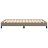 Estructura de cama de tela gris taupe 120x200