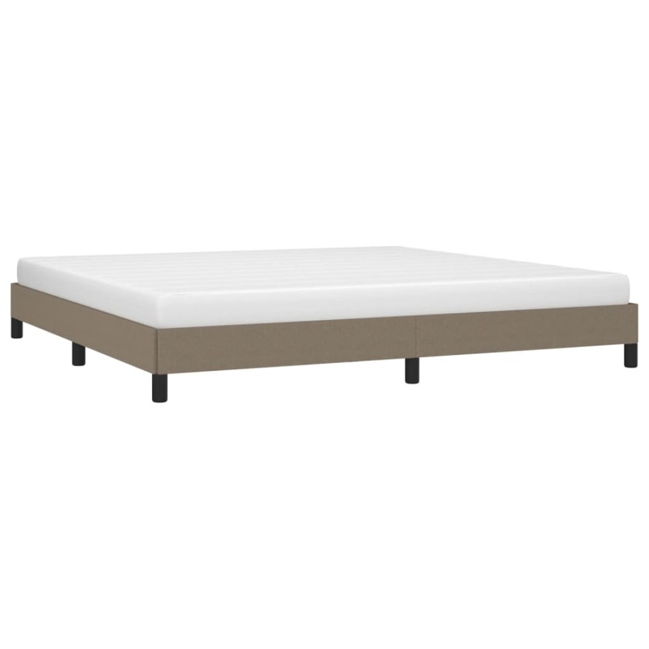 Estructura de cama de tela gris taupe 200x200