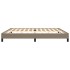 Estructura de cama de tela gris taupe 200x200