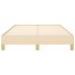 Estructura de cama de tela color crema 120x200