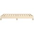 Estructura de cama de tela color crema 120x200