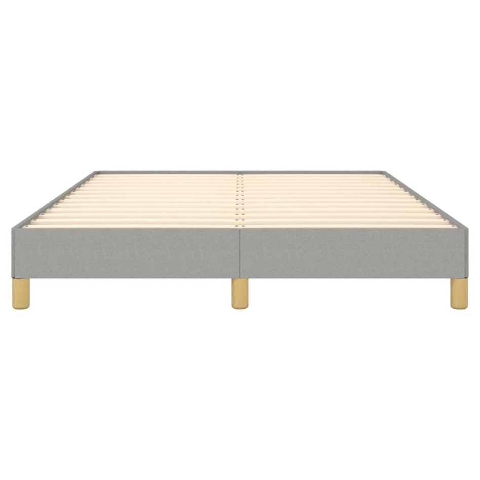 Estructura de cama tela gris claro 160x200