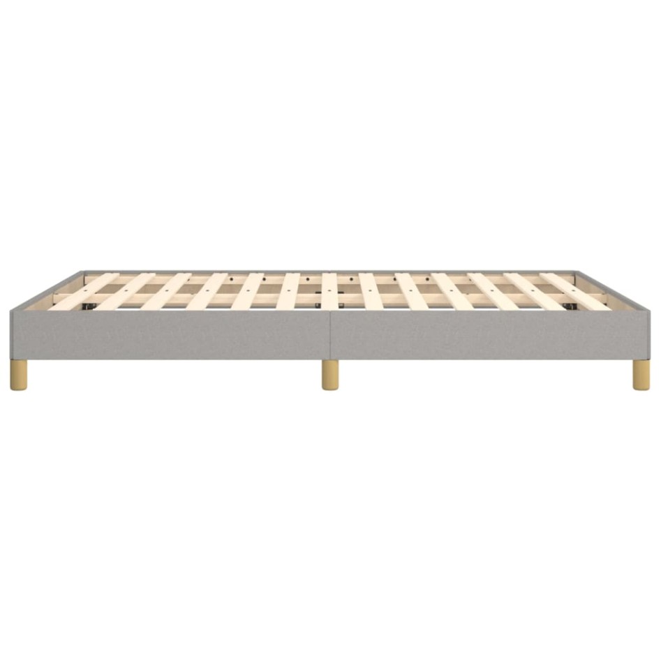 Estructura de cama de tela gris claro 140x200