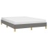 Estructura de cama de tela gris oscuro 140x190