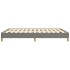 Estructura de cama de tela gris oscuro 140x190