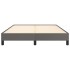 Estructura de cama de cuero sintético gris 140x190