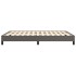 Estructura de cama de cuero sintético gris 140x190