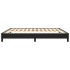 Estructura de cama de cuero sintético negro 180x200