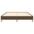 Estructura de cama de tela marrón 140x190