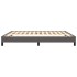 Estructura de cama de cuero sintético gris 160x200