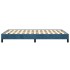 Estructura de cama de terciopelo azul 120x200