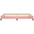 Estructura de cama de terciopelo rosa 140x190