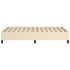 Estructura de cama de tela color crema 120x200
