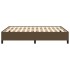 Estructura de cama de tela marrón 140x200