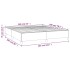 Estructura de cama tela gris claro 160x200
