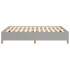Estructura de cama de tela gris claro 140x200