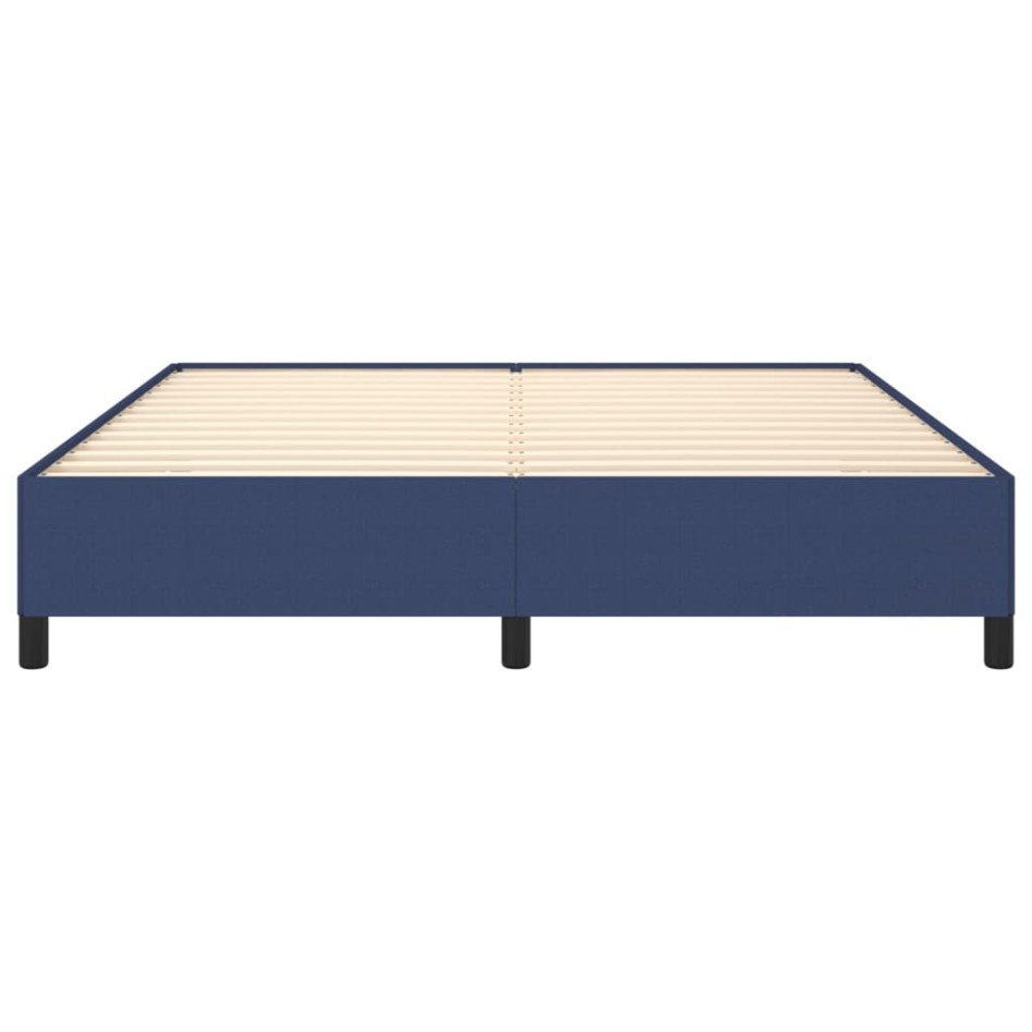 Estructura de cama tela azul 180x200