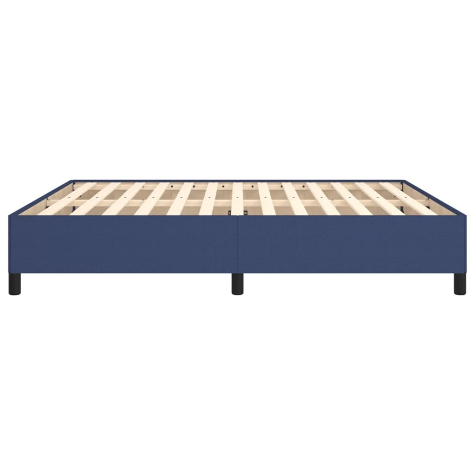 Estructura de cama tela azul 180x200