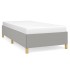 Estructura de cama de tela gris claro 90x190