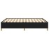 Estructura de cama de tela negro 140x190