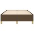 Estructura de cama de tela marrón oscuro 120x200