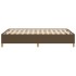Estructura de cama de tela marrón oscuro 120x200