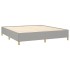 Estructura de cama tela gris claro 160x200
