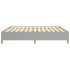 Estructura de cama tela gris claro 160x200